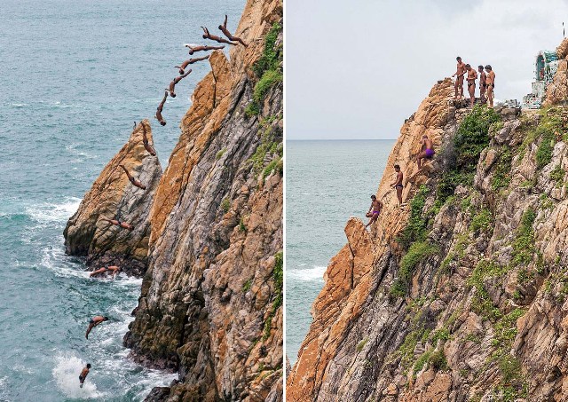 Uji Nyali Penyelam Tebing Acapulco